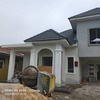 Front of House with Columns and Roof