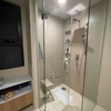 Thumb bathroom door