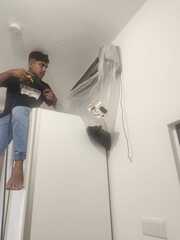After photo of Aircon Servicing by Fly FORCE SDN BHD