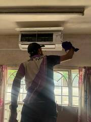 Before photo of Courts - Aircon Installer by SN Cool