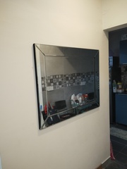 Before photo of TV Mounting by Muharami Enterprise
