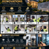 Residential & Commercial Renovation and Construction Work
Tiling, Ceiling & Electrical Installation Work
CCTV & Security, Painting and Plumbing Services