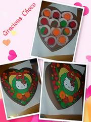 XL sized 3D heart shaped with edible image