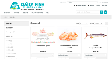 Daily Fish - Ecommerce functionality