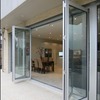 Thumb bifold glass door