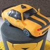 Thumb yellow car cake