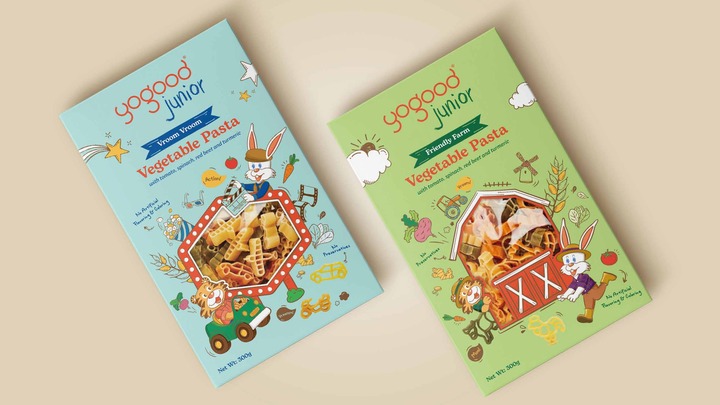 Yogood Junior Pasta Packaging